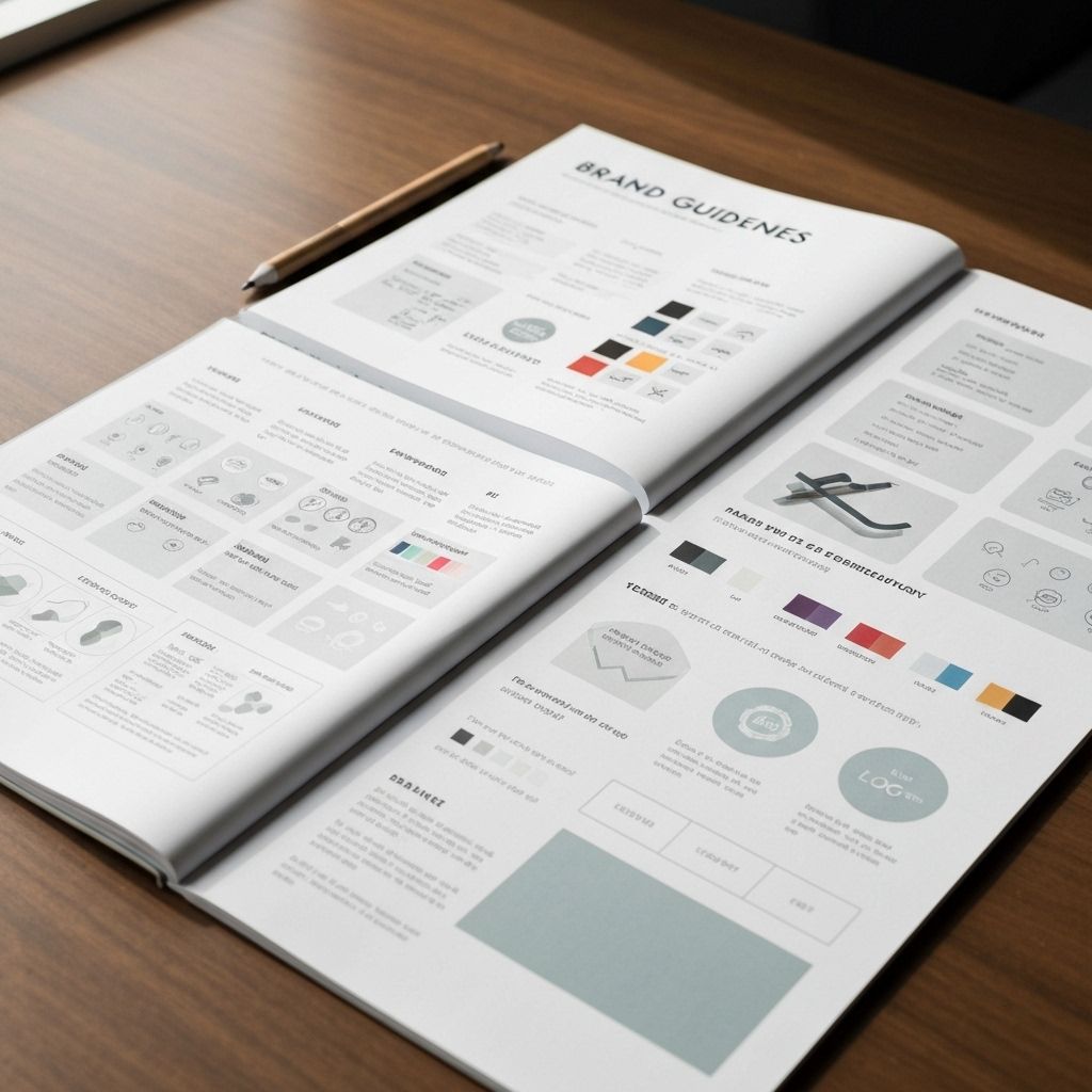 Brand guidelines spread