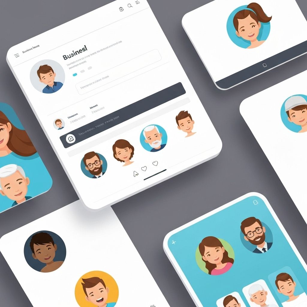 Social avatar logo usage